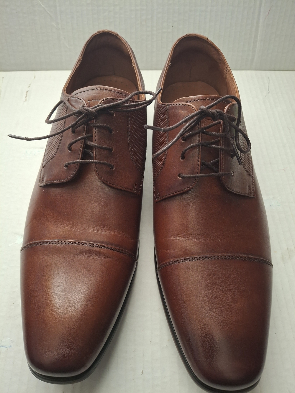 Florsheim Men's Brown Leather Cap-Toe Oxford Dress Shoes